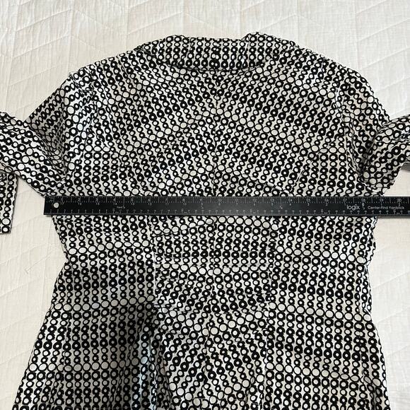 CAbi Women's Black and White cropped Unlined blazer Fitted Size 8 - Picture 11 of 12